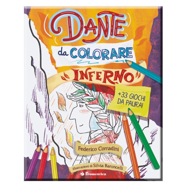 Dante da colorare, libro Inferno squared 1 | Prometeica