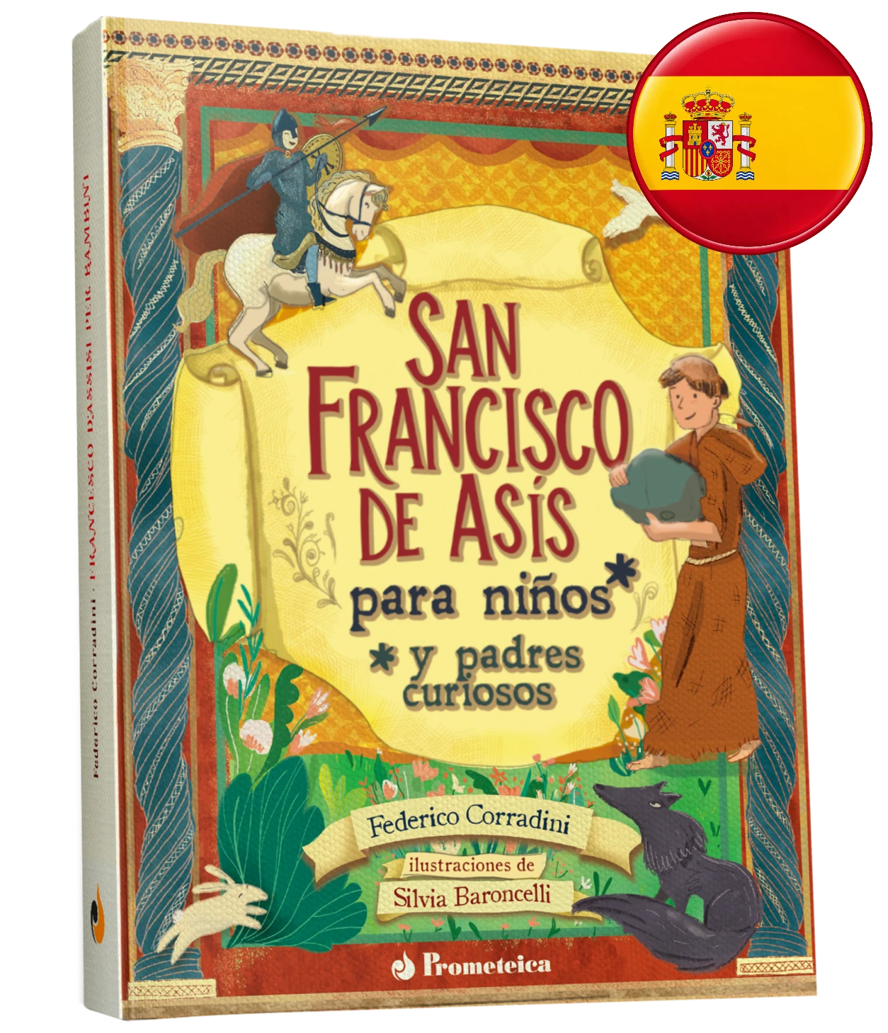 Mockup San Francisco de Asís Dante per Bambini e Genitori Curiosi, libro Paradiso 1 | Prometeica